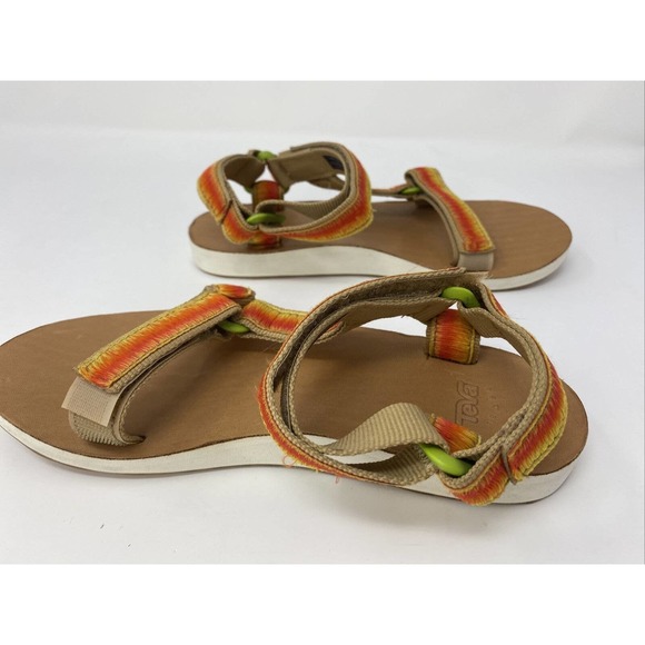 Teva Womens Original Universal Orange Voya Infinity Ombre Sandals Shoes Size 6 - Picture 11 of 14